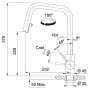 Смеситель для кухни FRANKE KUBUS Pull Out с выдвижным изливом, нерж. сталь (115.0529.207)