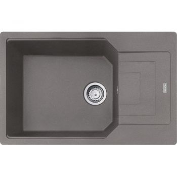 Кухонна мийка FRANKE URBAN UBG 611-78 XL оборотна, сірий камінь (114.0701.802) 780х500 мм.