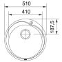 Кухонна мийка Franke Ronda ROX 610-41 (101.0255.785) матова