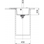 Кухонная мойка FRANKE CENTRO CNG 611-62 TL черная матовая, крыло слева (114.0699.240) 620х500 мм.