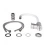 Смеситель для кухни Lidz Aria 015F3 с гибким изливом (k35) LDARI015F3WHI43362 White / Nickel