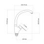 Смеситель для кухни Lidz Tani 007F (k40) LDTAN007FCRM44970 Chrome