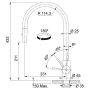 Смеситель для кухни FRANKE EOS NEO с выдвижным изливом, медь (115.0628.254)